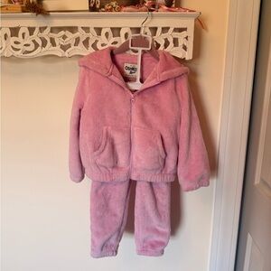 OshKosh Pink Fleece Jacket and Pants Set
